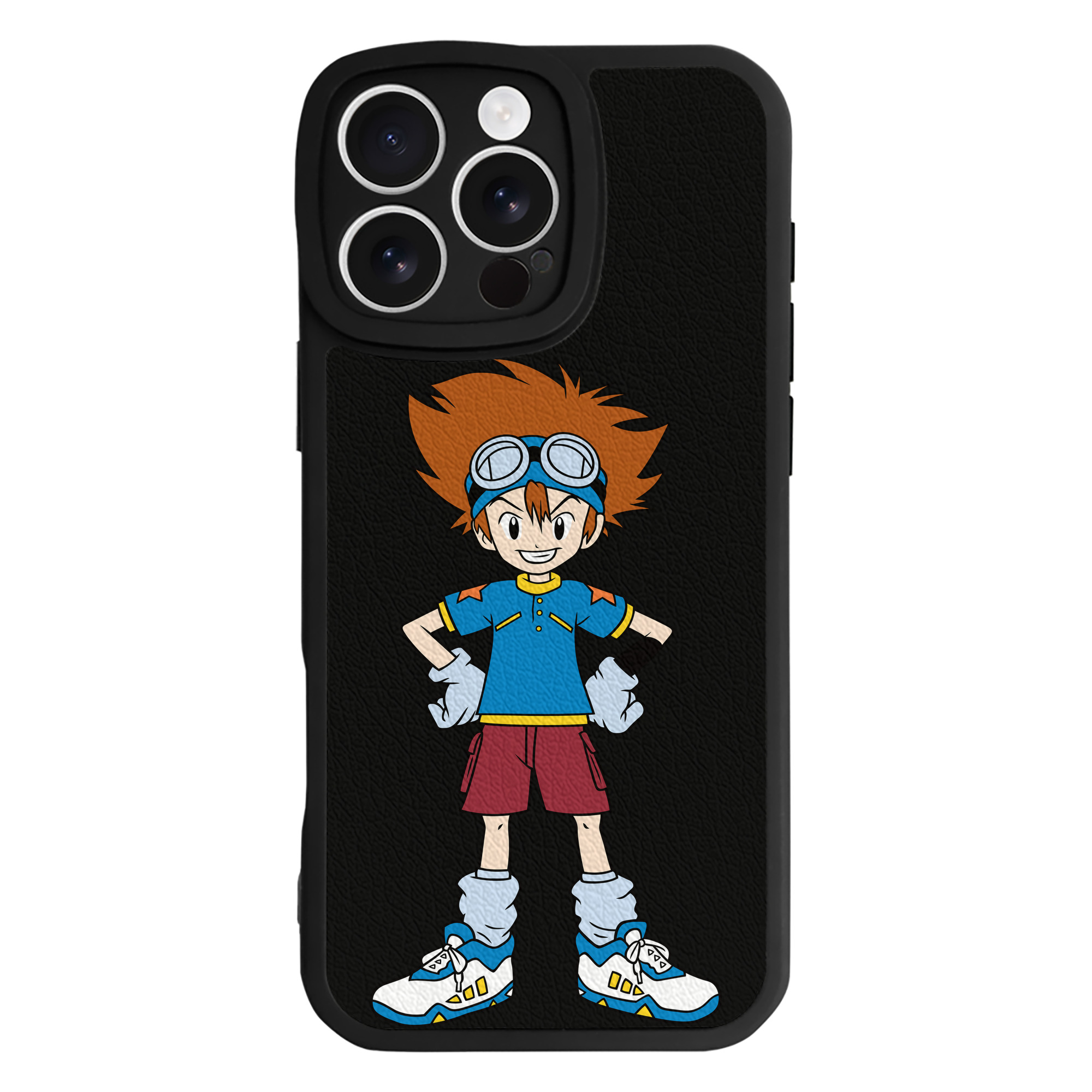 （画像用） Digimon デジタルモンスター/デジモン 【iPhone 16シリーズ対応】シリコンスマホケース（レザー調） 材質：シリコン